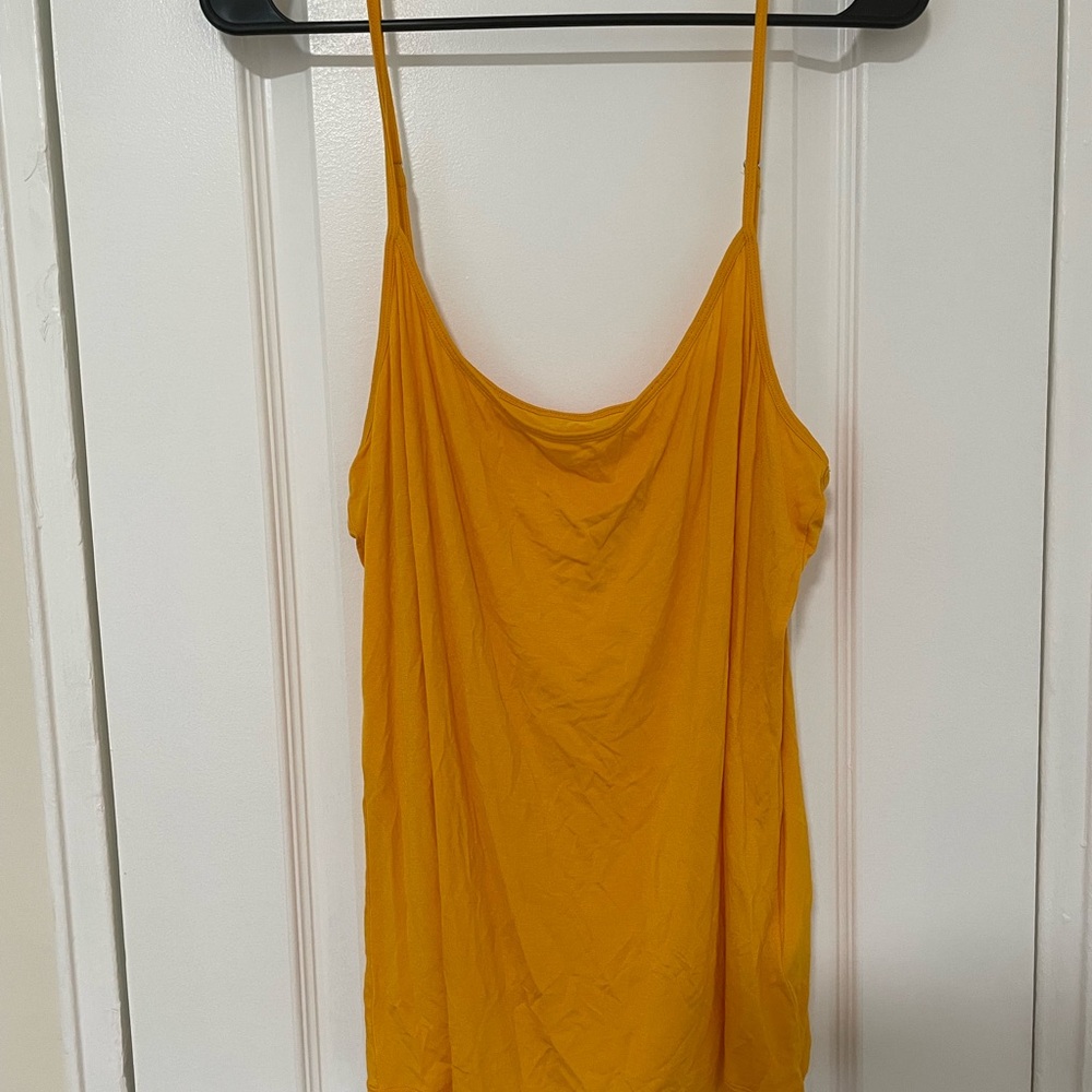 Soft Surroundings Mustard Yellow Women's Camisole Tank Top